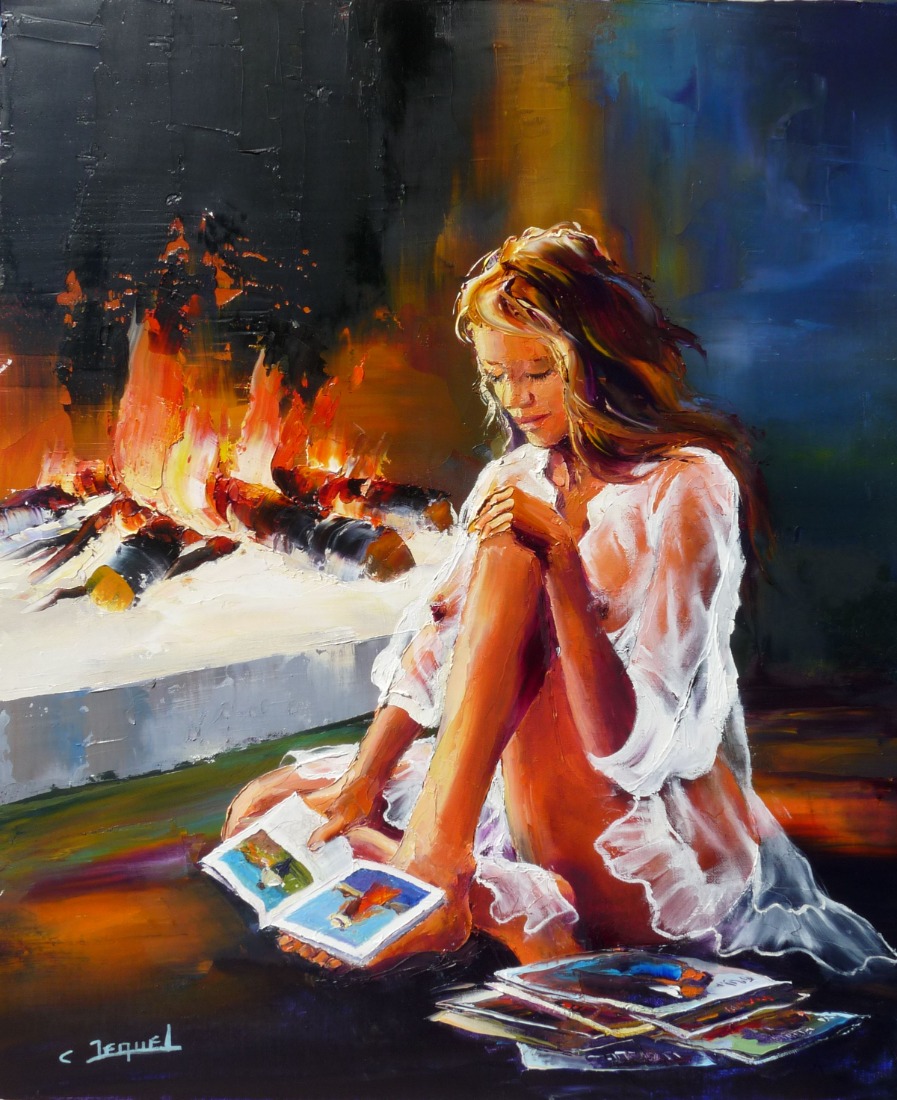 lecture devant le feu